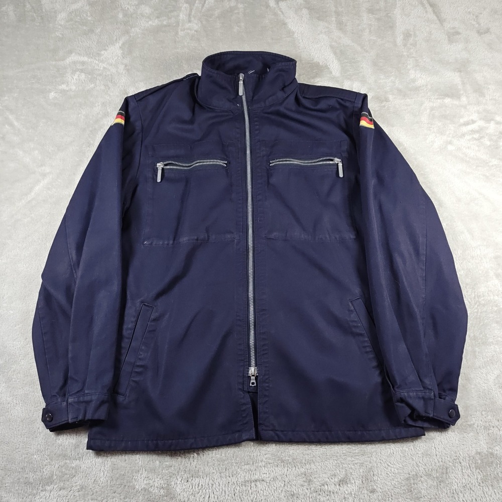 Vintage Wahler Jacket Mens 8 Blue German Military Field Full Zip 2003 Utility